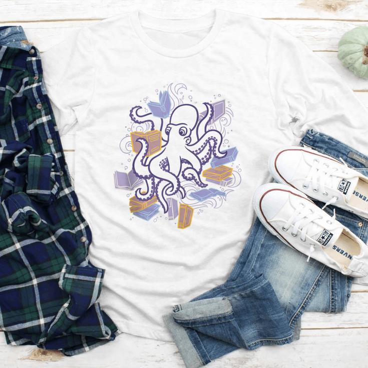 Octopus Book Reader Youth Long Sleeve Tee