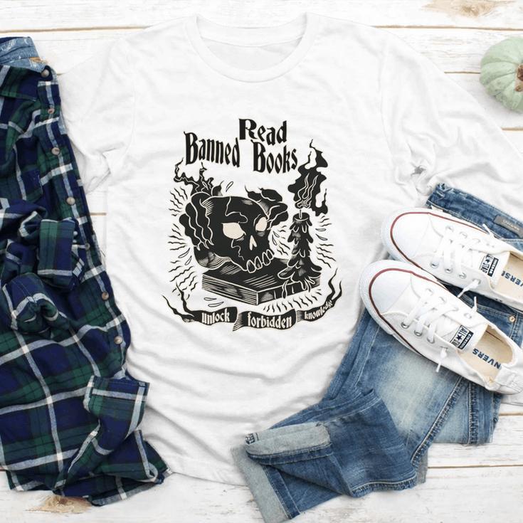 Read Banned Books Unlock Forbidden Knowledge Youth Long Sleeve Tee