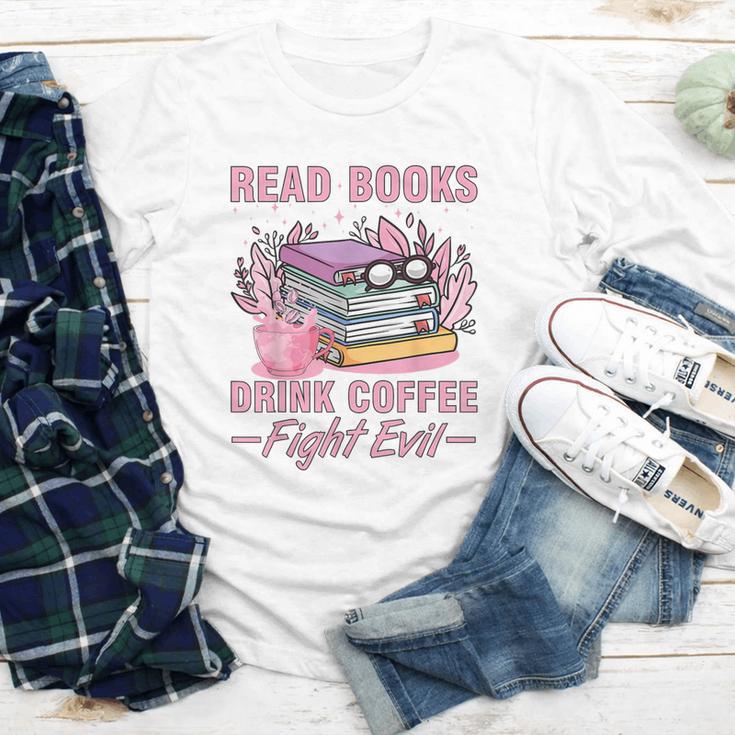 Read Books Drink Coffee Fight Evil Book Coffee Youth Long Sleeve Tee Read Books Drink Coffee Fight Evil Book Coffee Youth Long Sleeve Tee