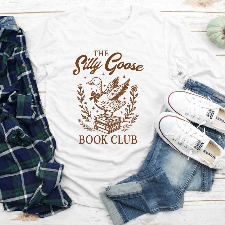 Reading Book Lover Bookish Librarian Silly Goose Book Club Youth Long Sleeve Tee