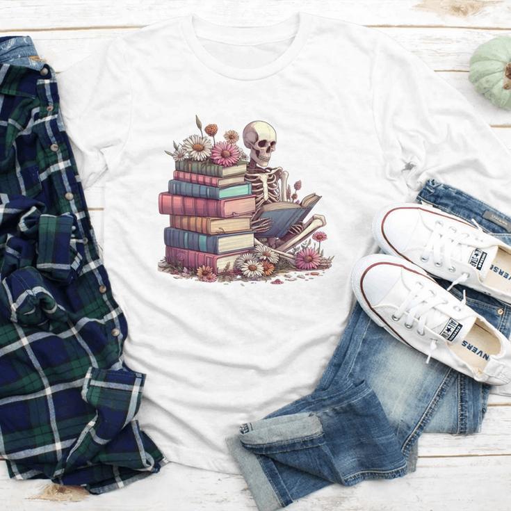 Reading A Book Per Day Keeps Reality Away Skeleton Books Youth Long Sleeve Tee Reading A Book Per Day Keeps Reality Away Skeleton Books Youth Long Sleeve Tee