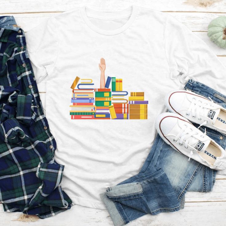 Reading Books Librarian Reader Nerd I'm Ok Teacher Youth Long Sleeve Tee