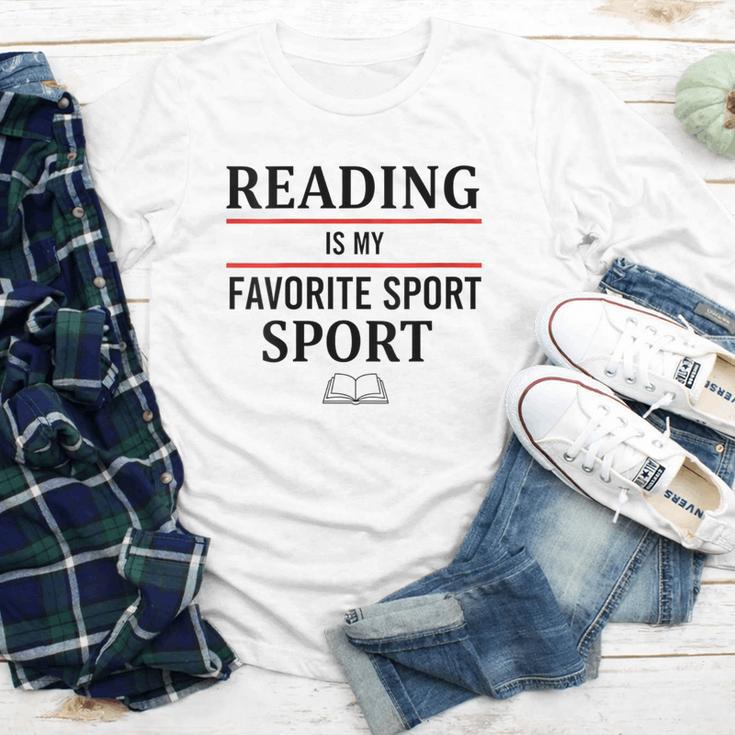 Reading Is My Favorite Sport Book Lover Saying Quote Youth Long Sleeve Tee