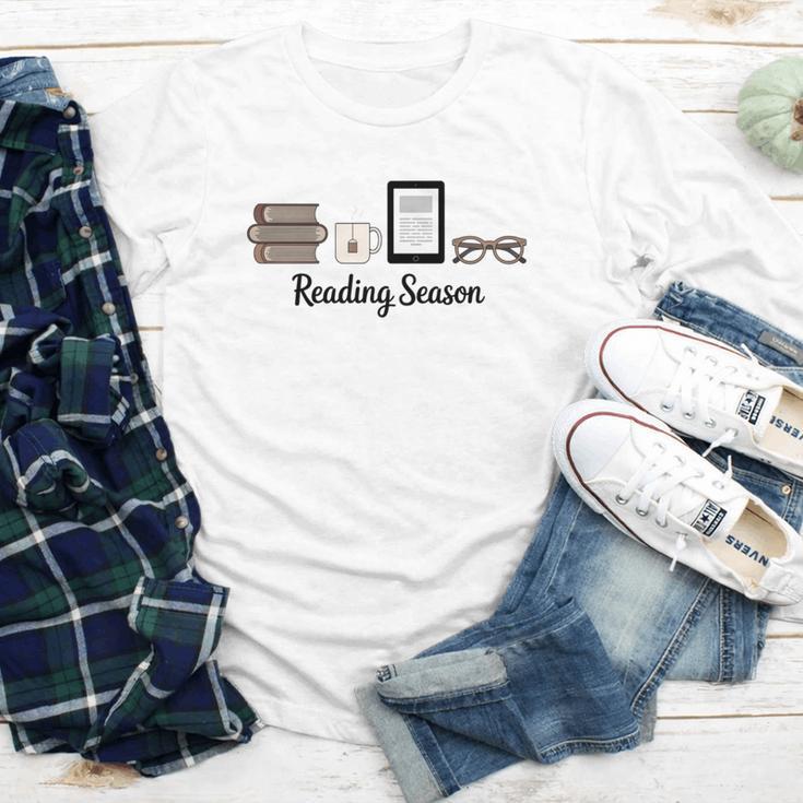 Reading Season Book Lover Librarian Cozy Bookworm Youth Long Sleeve Tee