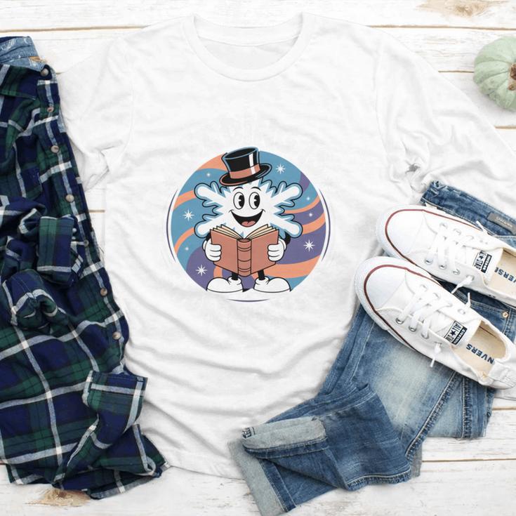 Reading Is Snow Much Fun Snowflake Top Hat Book Fan Winter Youth Long Sleeve Tee Reading Is Snow Much Fun Snowflake Top Hat Book Fan Winter Youth Long Sleeve Tee