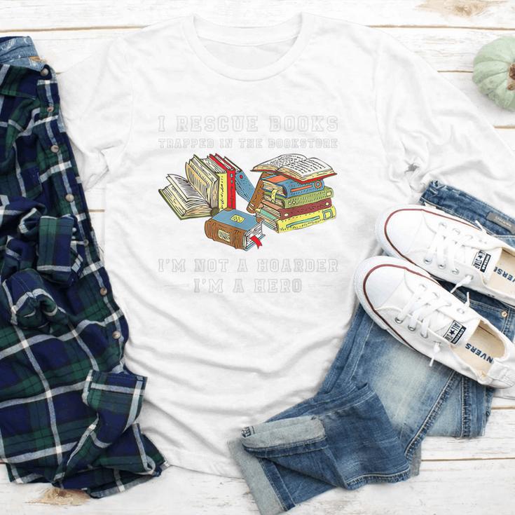 I Rescue Book Trapped In The Bookstore I'm Not A Hoarder Premium Tri-Blend Youth Long Sleeve Tee