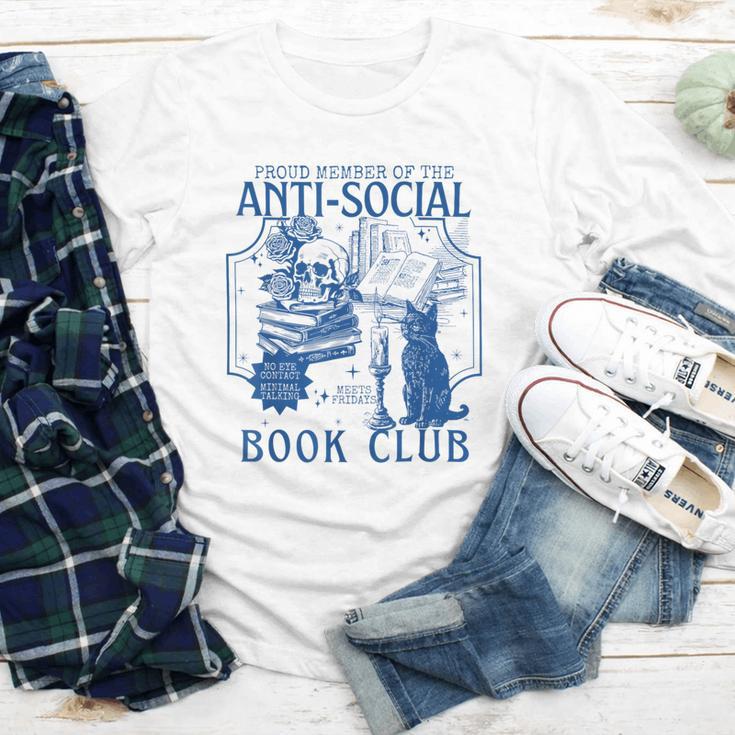Sarcastic Anti Social Book Club Cat Skull Book Lover Youth Long Sleeve Tee Sarcastic Anti Social Book Club Cat Skull Book Lover Youth Long Sleeve Tee