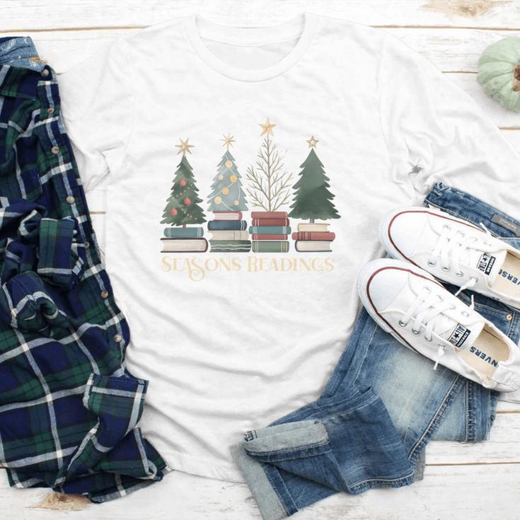 Seasons Readings Christmas Tree Book Lover Youth Long Sleeve Tee Seasons Readings Christmas Tree Book Lover Youth Long Sleeve Tee