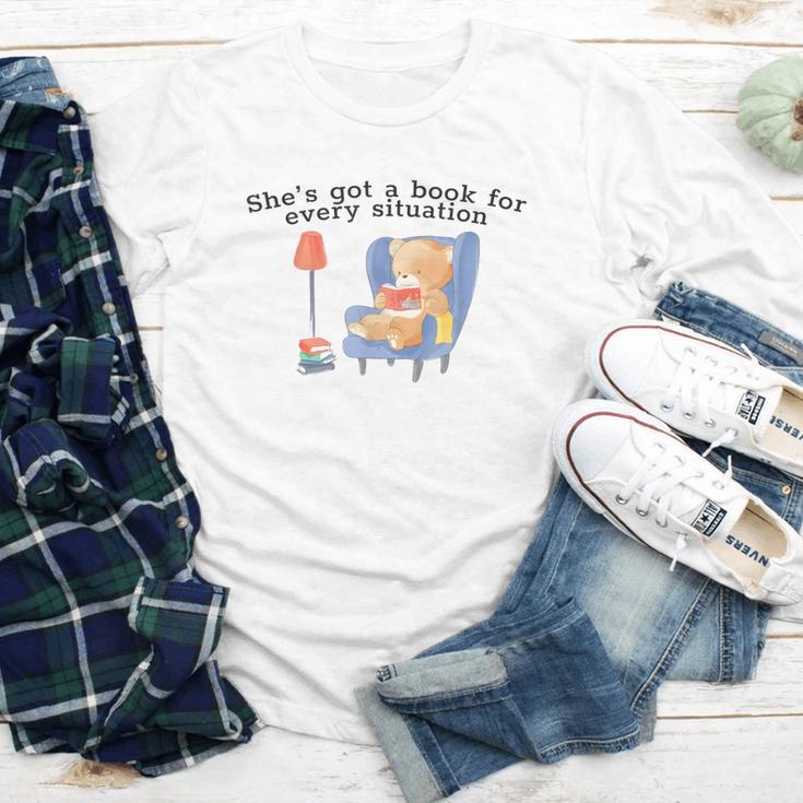 She's Got A Book For Every Situation Youth Long Sleeve Tee She's Got A Book For Every Situation Youth Long Sleeve Tee