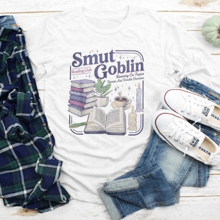 Smut Goblin Reading Club Book Lover Dark Academia Youth Long Sleeve Tee
