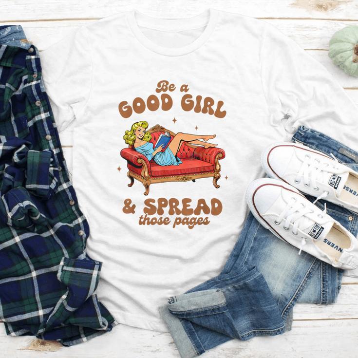 Smut Reader Be A Good Girl & Spread Those Pages Spicy Book Youth Long Sleeve Tee