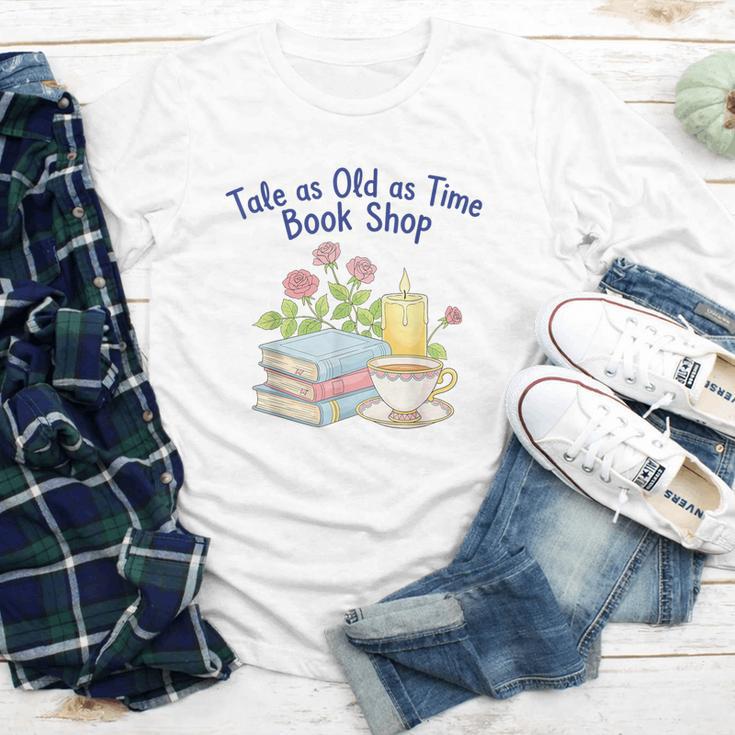 Tale As Old As Time Floral Bookshop Romantic Youth Long Sleeve Tee