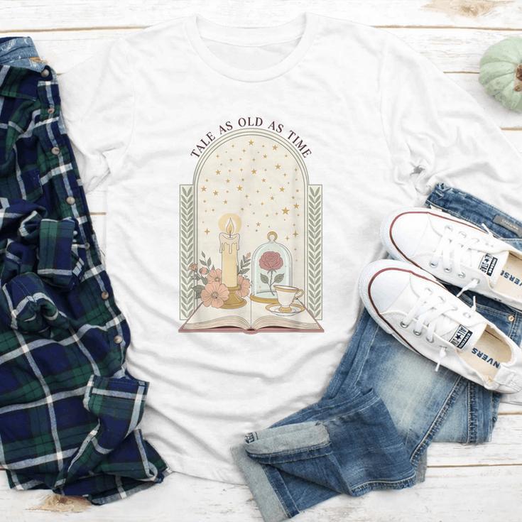 Tale As Old As Time Rose Candle And Book Youth Long Sleeve Tee