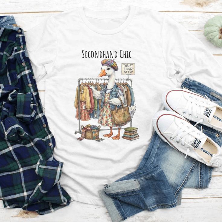 Thrifting Goose Vintage Fashion Book Lover Youth Long Sleeve Tee
