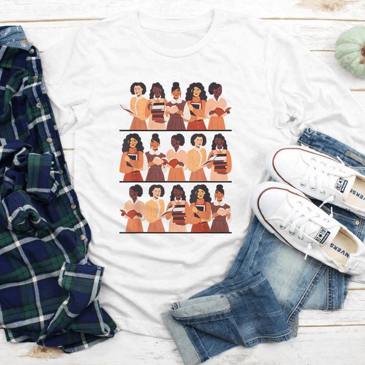 History Month Educated Black Women Girls Reading Books Youth Long Sleeve Tee