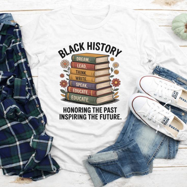 History Month Teacher Reading Book Lover Floral Stack Premium Tri-Blend Youth Long Sleeve Tee