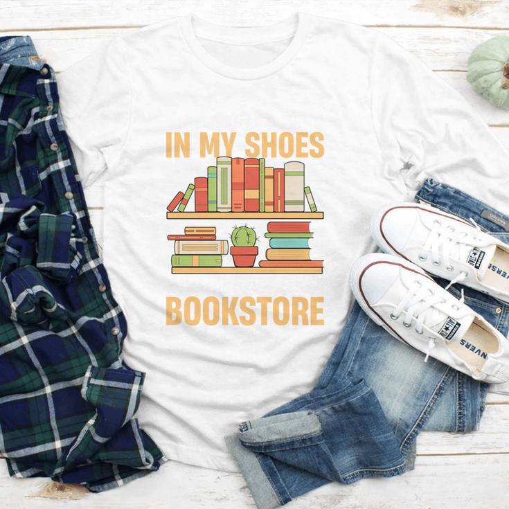If You Walk A Mile In My Shoes You'Ll End Up At Bookstore Youth Long Sleeve Tee