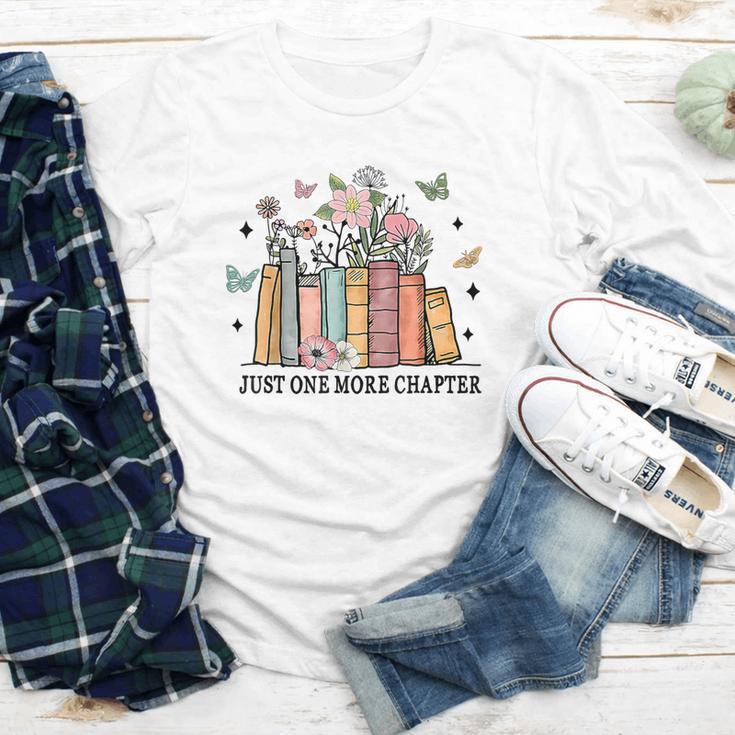 Wildflower Floral Book Just One More Chapter Youth Long Sleeve Tee