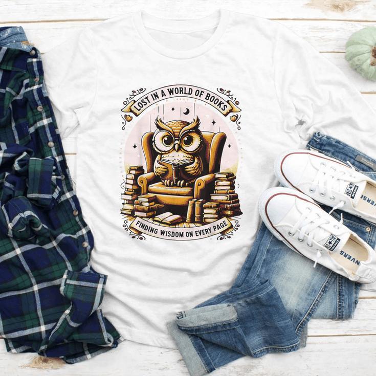 Wise Owl Reading Books Youth Long Sleeve Tee