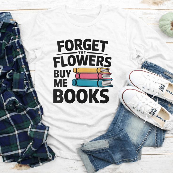 Women's Forget The Flowers Buy Me Books Book Lover Reader Youth Long Sleeve Tee Women's Forget The Flowers Buy Me Books Book Lover Reader Youth Long Sleeve Tee