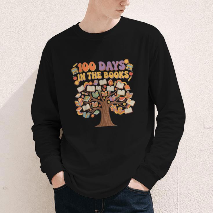 100 Days Of School 100 Days In The Books Librarian Read Youth Long Sleeve Tee