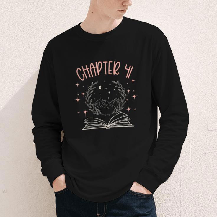 41st Birthday Women Book Lovers Chapter 41 Its My Birthday Youth Long Sleeve Tee