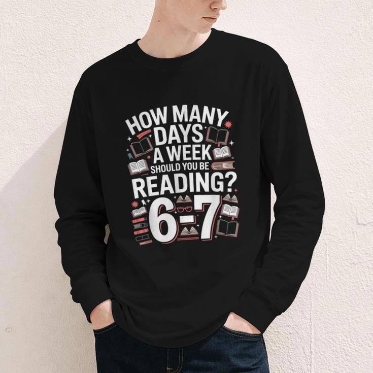 67 For Reading With Books Youth Long Sleeve Tee