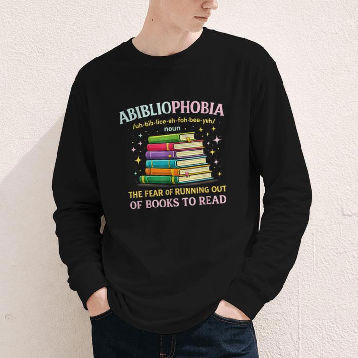Abibliophobia Bibliophilia Abibliophobia Book Lovers Youth Long Sleeve Tee Abibliophobia Bibliophilia Abibliophobia Book Lovers Youth Long Sleeve Tee