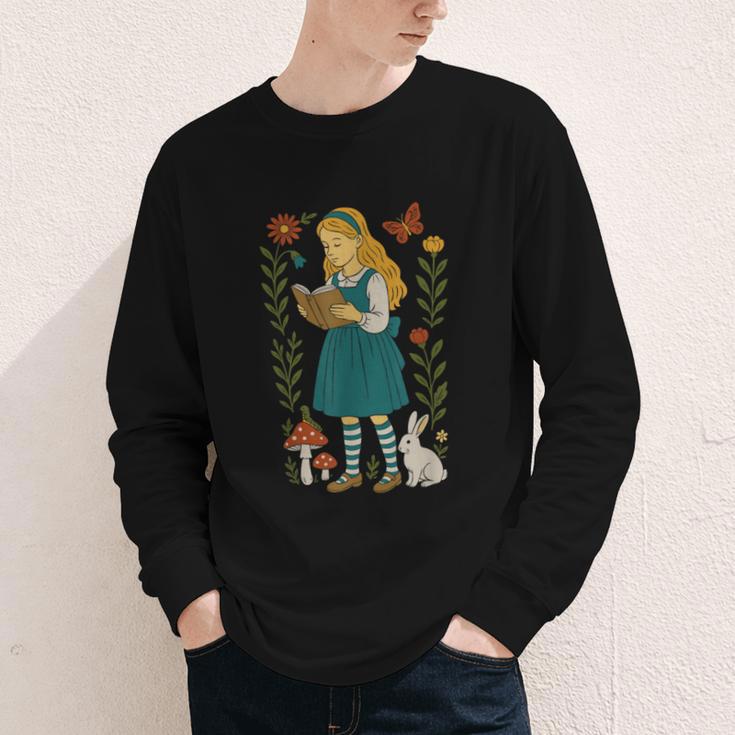 Alice In Wonderland Book Lover Lewis Carroll Rabbit Youth Long Sleeve Tee Alice In Wonderland Book Lover Lewis Carroll Rabbit Youth Long Sleeve Tee