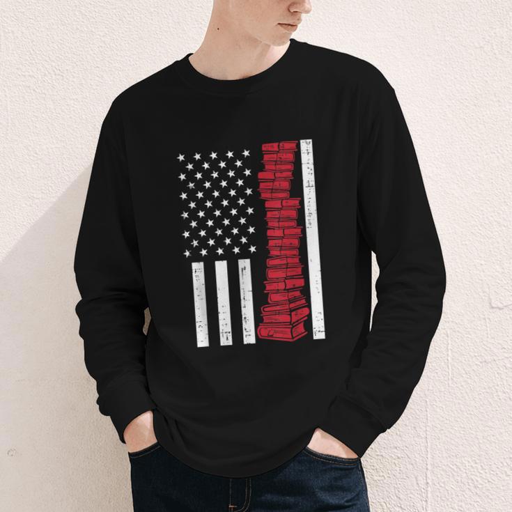 America Flag Read Book Reading Librarian Men Women Kids Youth Long Sleeve Tee America Flag Read Book Reading Librarian Men Women Kids Youth Long Sleeve Tee