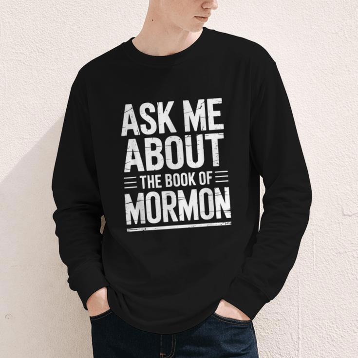 Ask Me About The Book Of Mormon Youth Long Sleeve Tee
