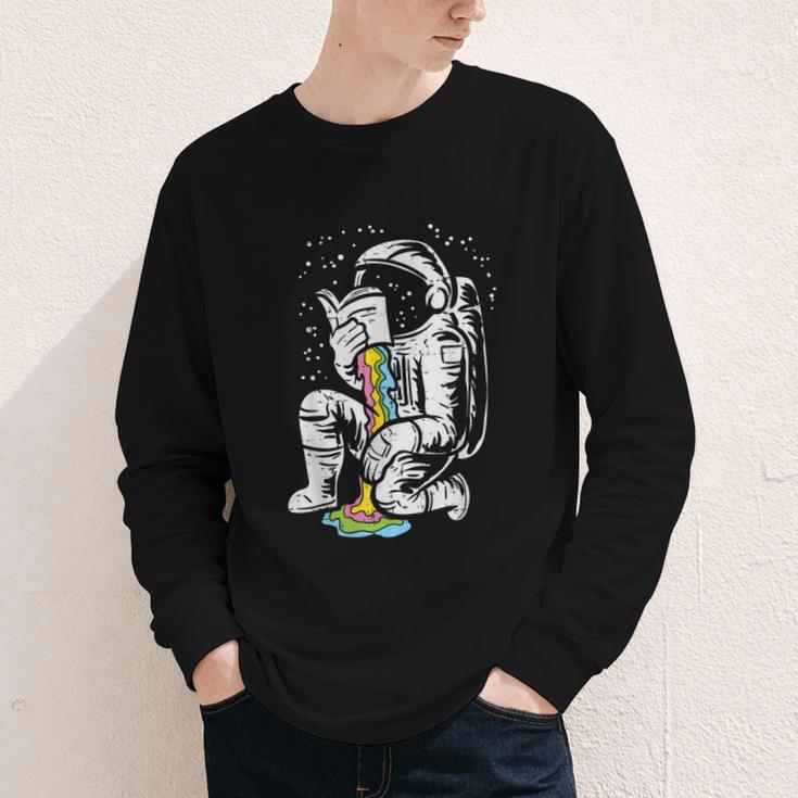 Astronaut Reading Book Space Galaxy Bookworm Men Women Kids Youth Long Sleeve Tee Astronaut Reading Book Space Galaxy Bookworm Men Women Kids Youth Long Sleeve Tee