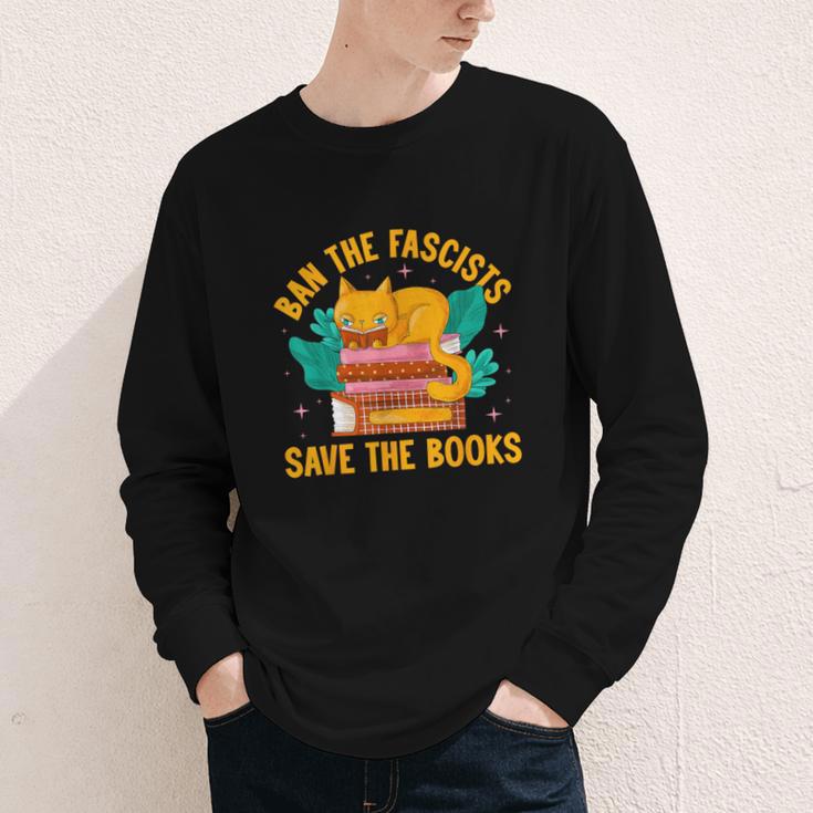 Ban The Fascist Save The Books For a Book Fan Youth Long Sleeve Tee Ban The Fascist Save The Books For a Book Fan Youth Long Sleeve Tee
