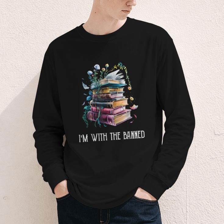 Im With The Banned Book Readers Librarians Read Banned Books Youth Long Sleeve Tee