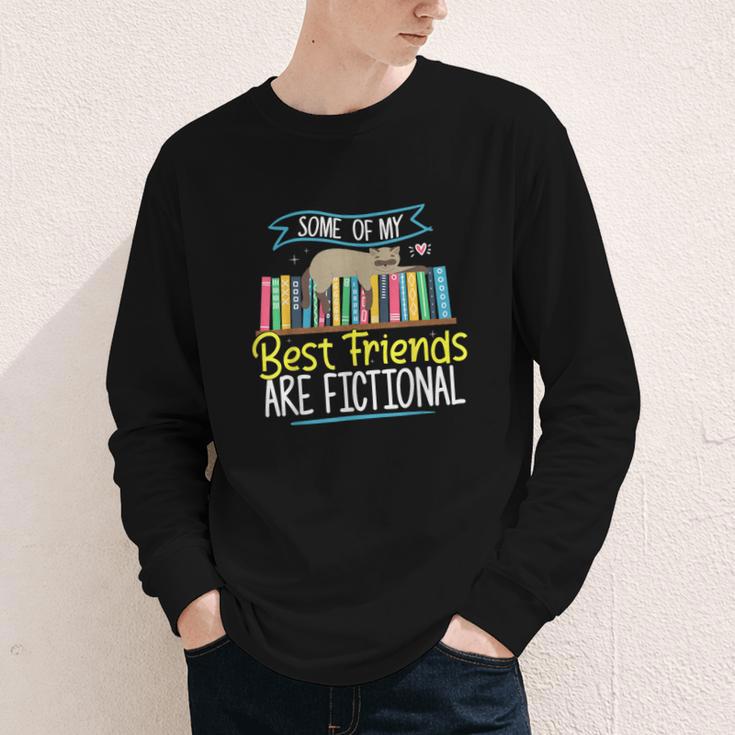 Some Of My Best Friends Are Fictional Book Lover Bookworm Youth Long Sleeve Tee Some Of My Best Friends Are Fictional Book Lover Bookworm Youth Long Sleeve Tee