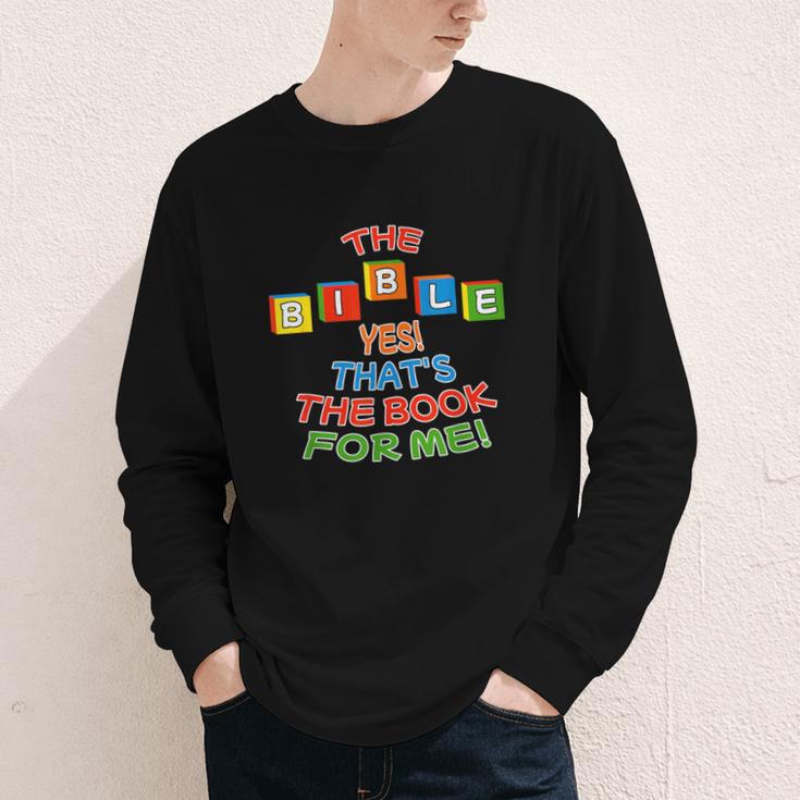 The BIBLE Yes That's The Book For Me Youth Long Sleeve Tee The BIBLE Yes That's The Book For Me Youth Long Sleeve Tee