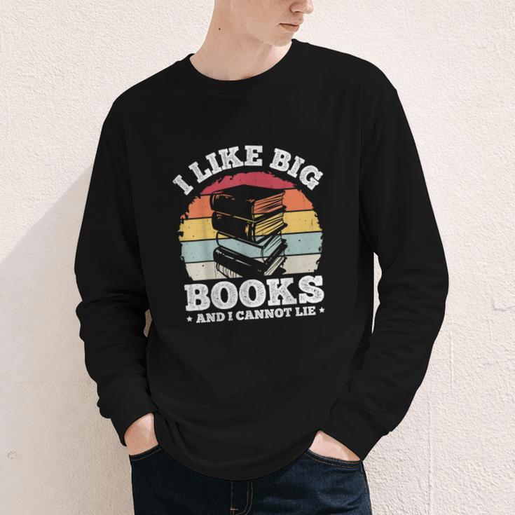 I LIKE BIG BOOKS AND I CANNOT LIE Book Lover Print Youth Long Sleeve Tee