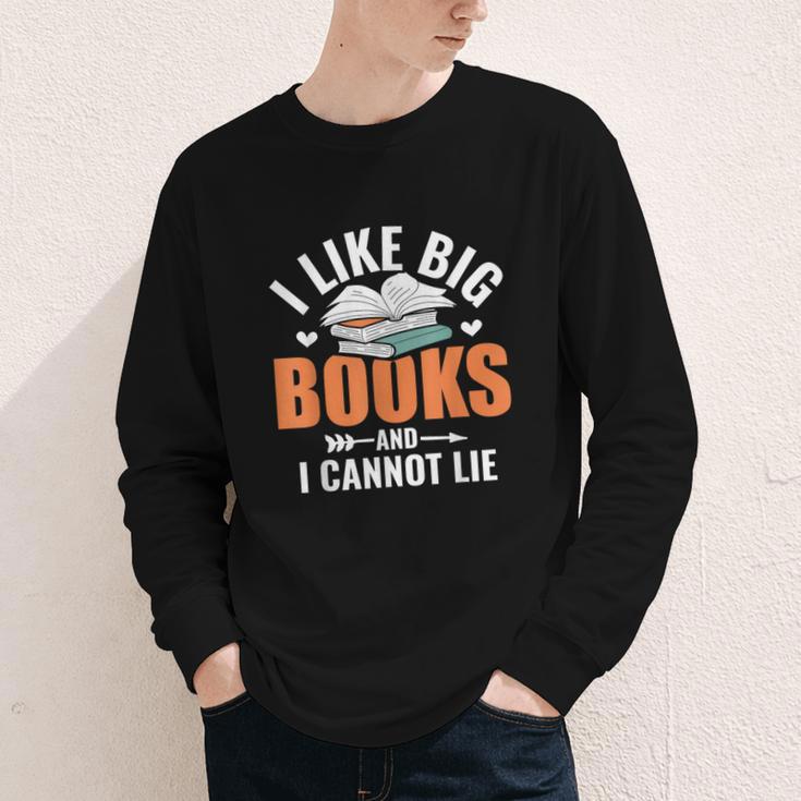 I Like Big Books I Cannot Lie School Librarian Book Lover Youth Long Sleeve Tee