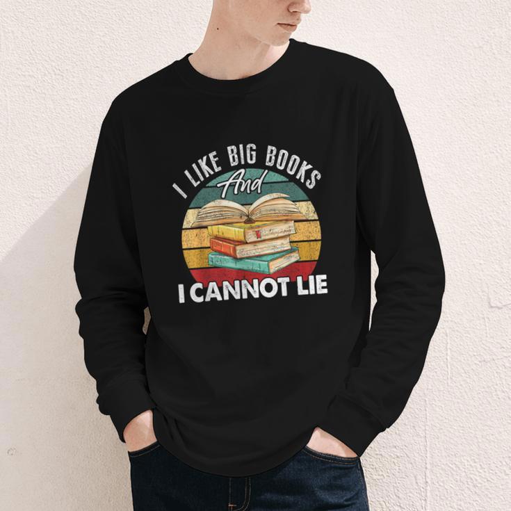 I Like Big Books Librarian Reading Teacher Book Lover Youth Long Sleeve Tee