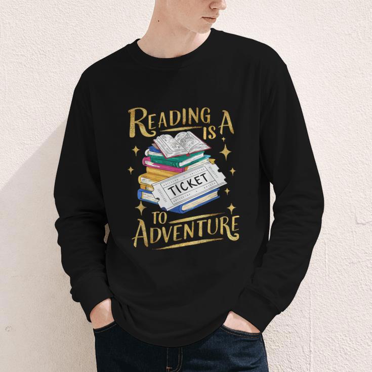 Book Adventure Library Student Teacher Book Youth Long Sleeve Tee Book Adventure Library Student Teacher Book Youth Long Sleeve Tee