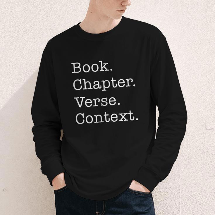Book Chapter Verse Context Theology Christian Reformed Youth Long Sleeve Tee