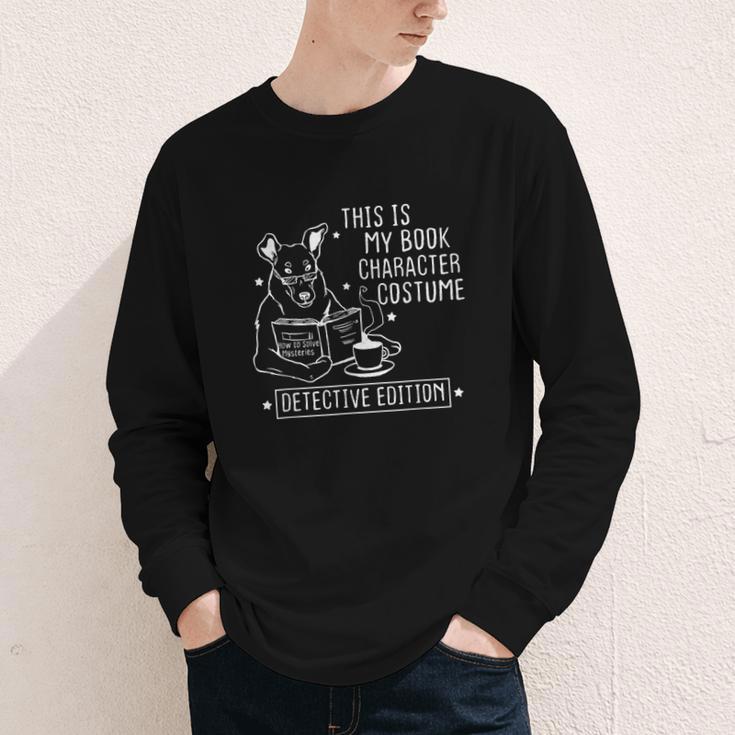 This Is My Book Character Costume Dog Reading a Book Youth Long Sleeve Tee