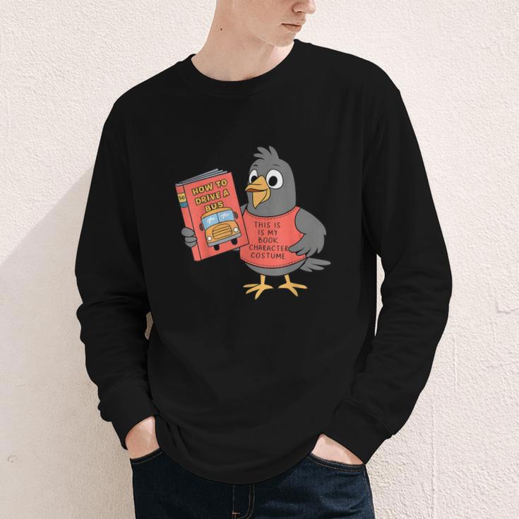 This Is My Book Character Costume- Pigeon Kids Reading Youth Long Sleeve Tee