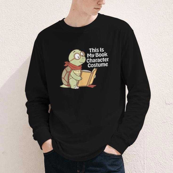 This Is My Book Character Costume Turtle Kids Reading Youth Long Sleeve Tee