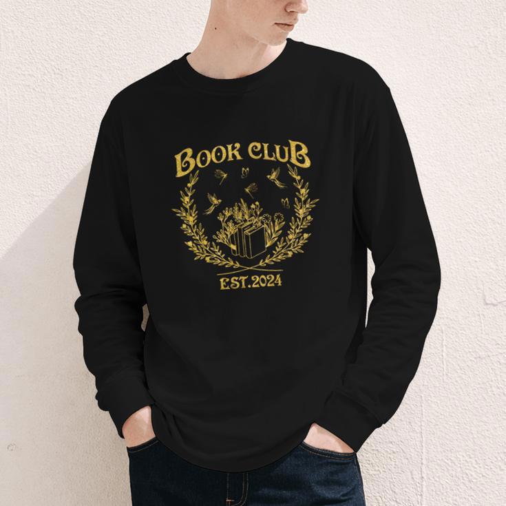 Book Club Since Reading Club EST 2024 Book Lover Social Club Youth Long Sleeve Tee