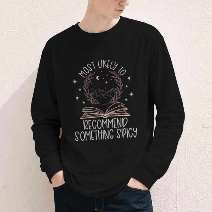 Book Club Shirts For Women Most Likely To Spicy Books Youth Long Sleeve Tee