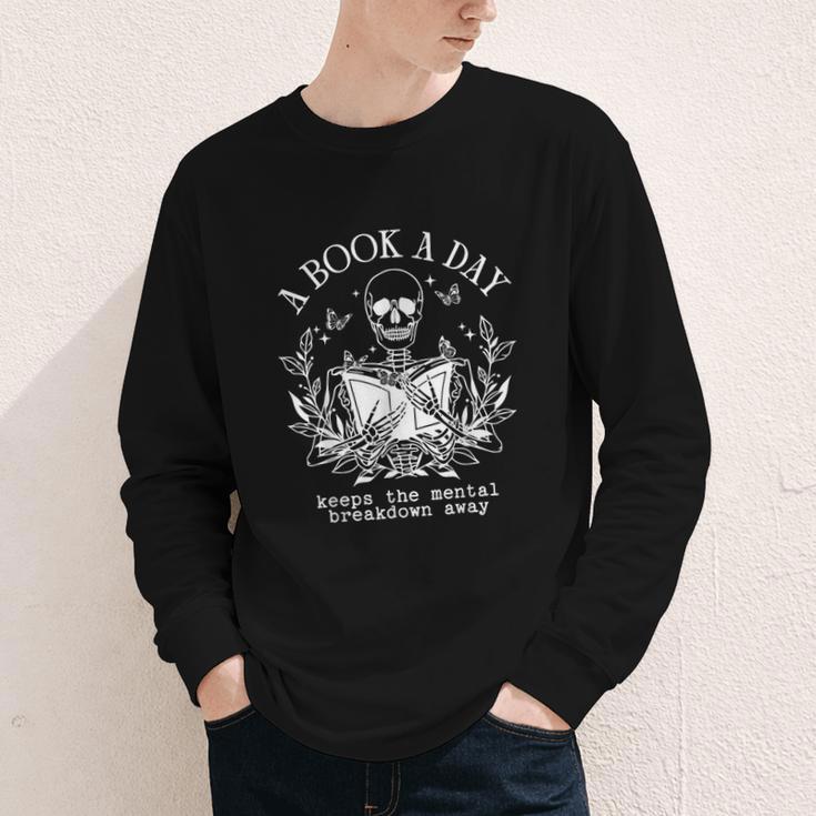 A Book A Day Keep The Mental Breakdown Away Youth Long Sleeve Tee