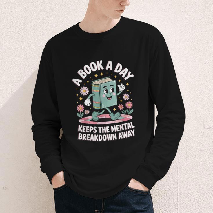 A Book A Day Keeps The Mental Breakdown Away Youth Long Sleeve Tee