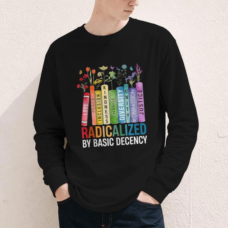 Book Flower Radicalized By Basic Decency Feminist Lgbt Youth Long Sleeve Tee Book Flower Radicalized By Basic Decency Feminist Lgbt Youth Long Sleeve Tee