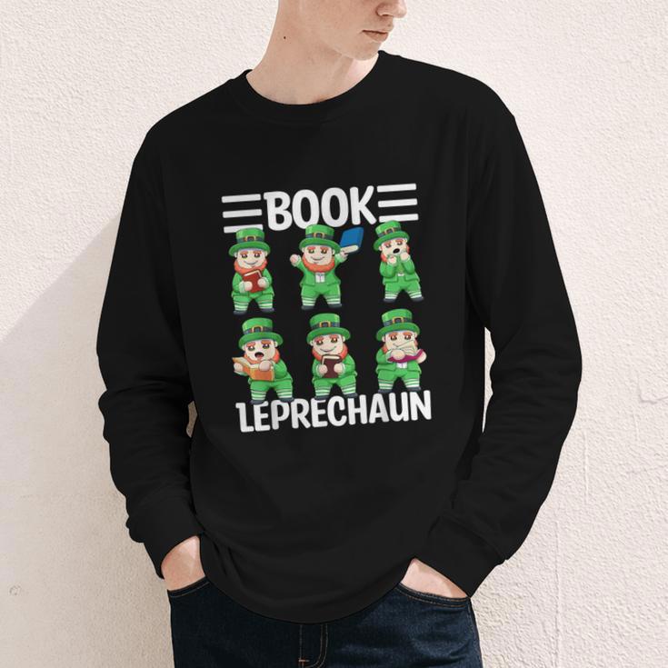Book Leprechaun St Patrick's Day Library Librarian Reading Youth Long Sleeve Tee